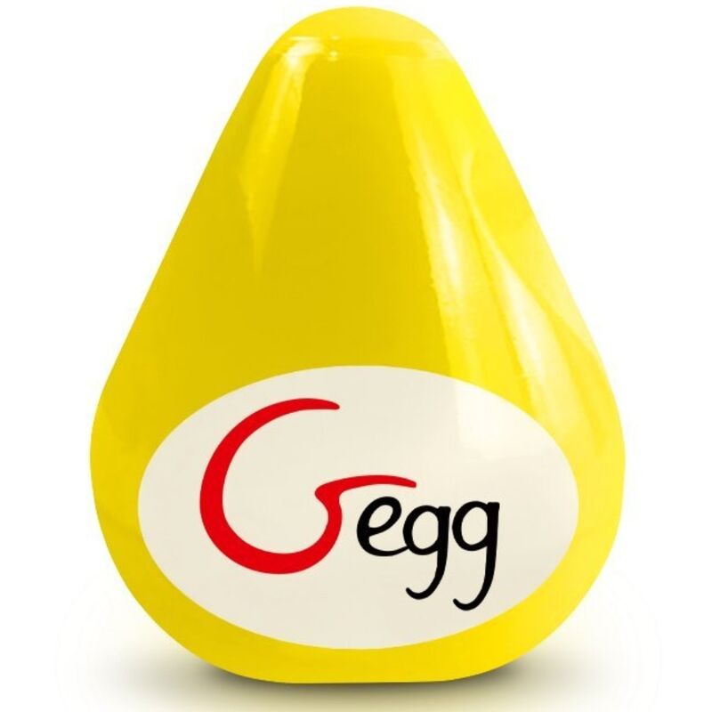 Oeuf masturbateur texturé jaune réutilisable