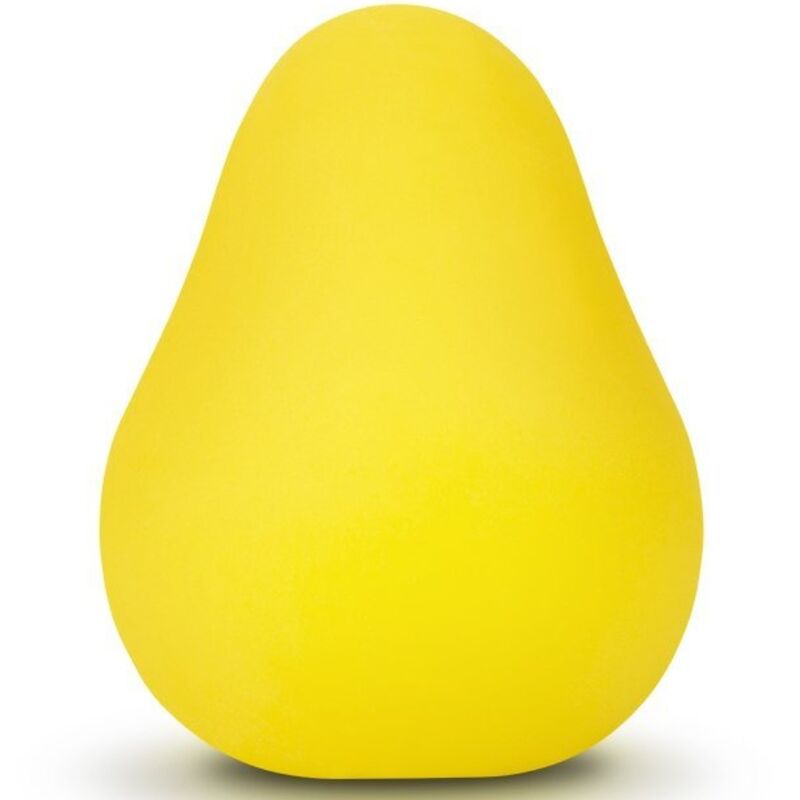 Oeuf masturbateur texturé jaune réutilisable