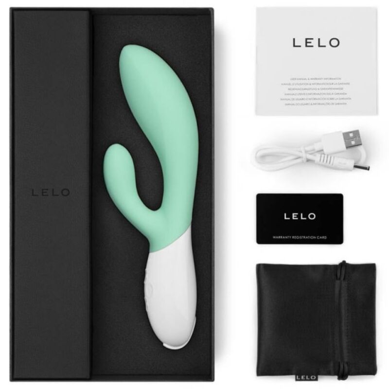 Ina 3 vibrateur vert lapin luxe aux algues