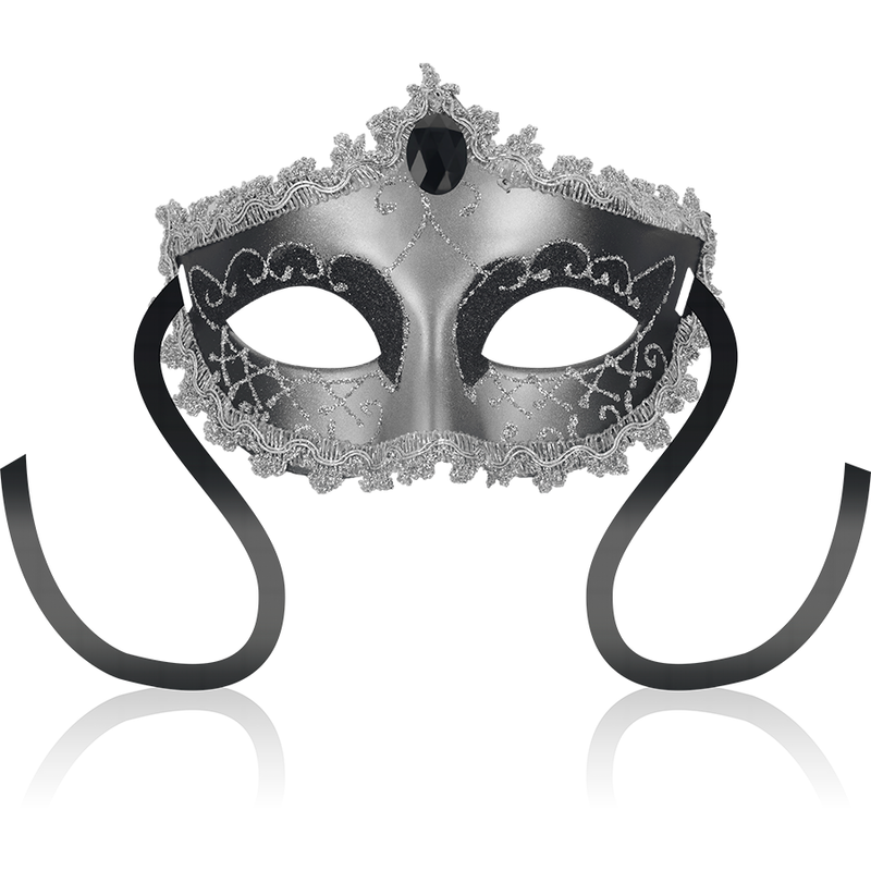 Masques masque gris noir diamant