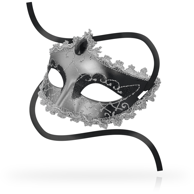Masques masque gris noir diamant