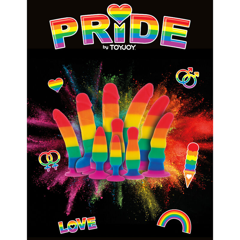Dildo drapeau lgbt 19 cm