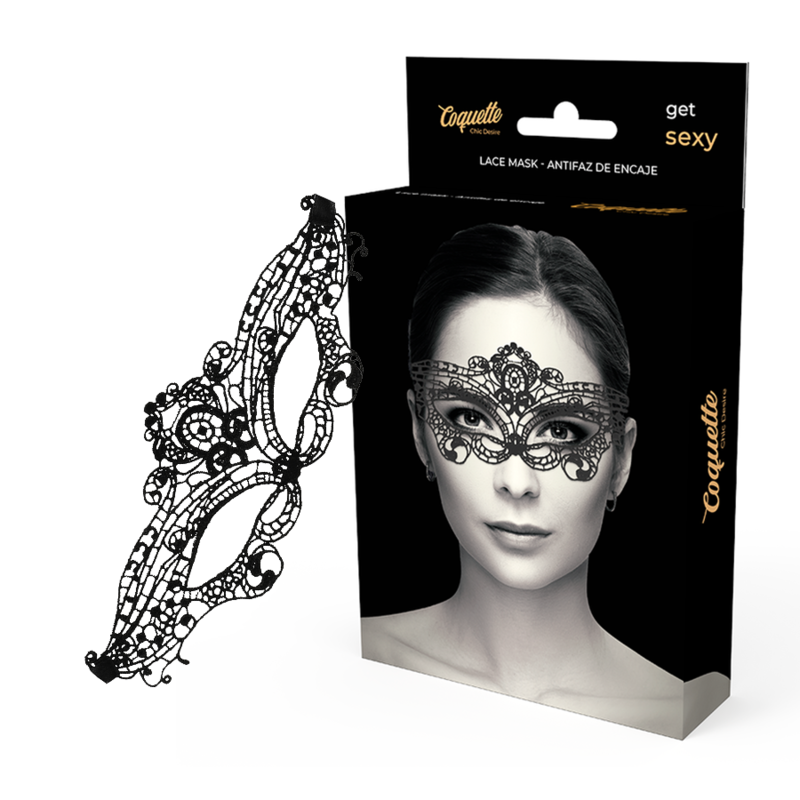 Masque fine dentelle noire