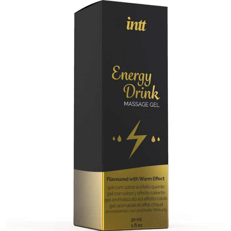 Gel de massage a l''energie aromatisee ca boisson et effet chauffant