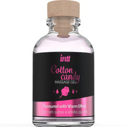 Gel de massage saveur cotton babe à papa et effet chauffant