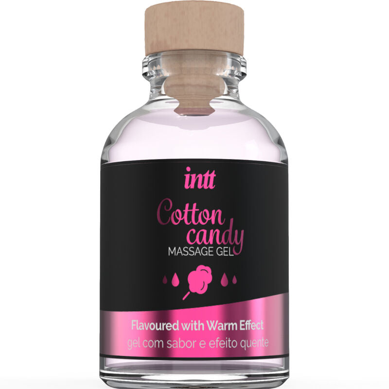 Gel de massage saveur cotton babe à papa et effet chauffant