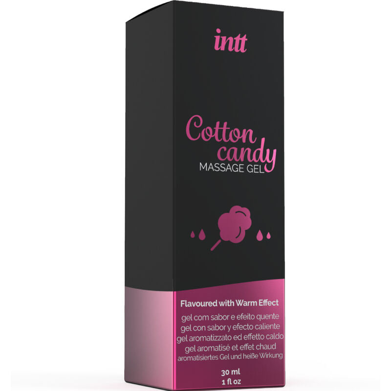 Gel de massage saveur cotton babe à papa et effet chauffant