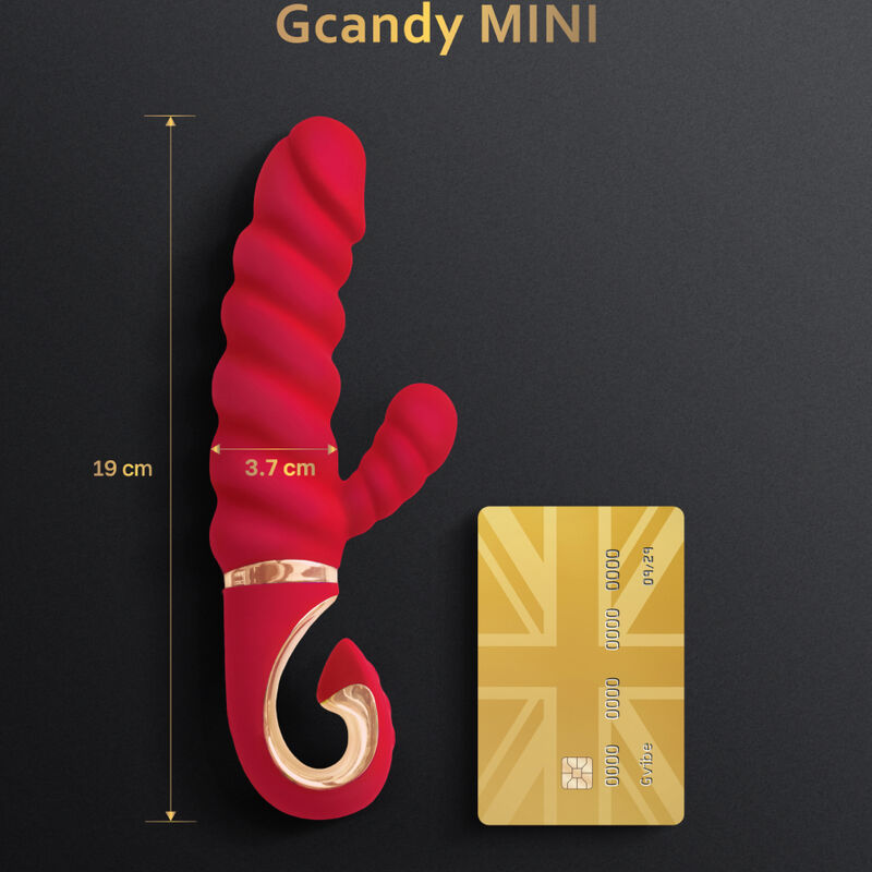 Vibrateur gcandy mini rouge en silicone