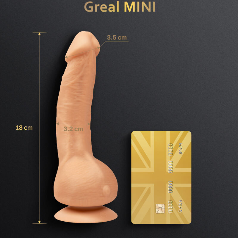 Greal mini vibrateur gode naturel silicone
