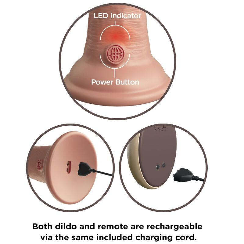 Elite vibrateur gode réaliste & télécommande en silicone 23 cm