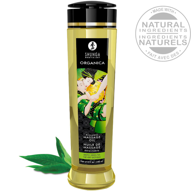 Huile de massage bio thé vert 240 ml
