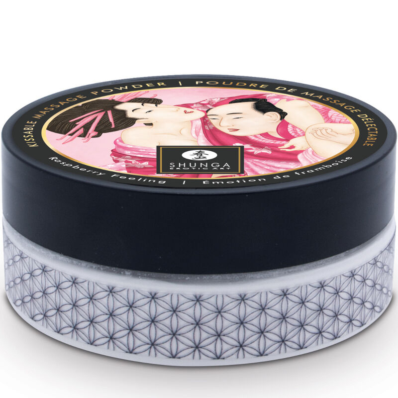 Kit de poudre de massage comestible framboise