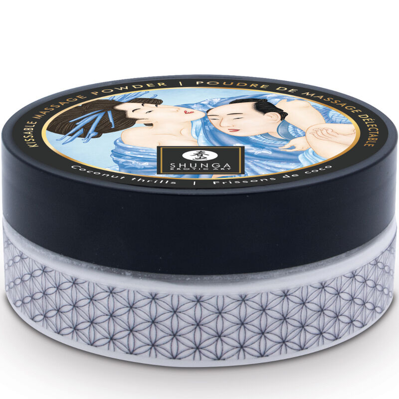 Kit de poudre de massage comestible à la noix de coco