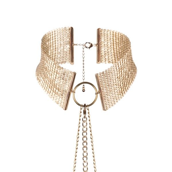 Désir métallique collier métallisé doré
