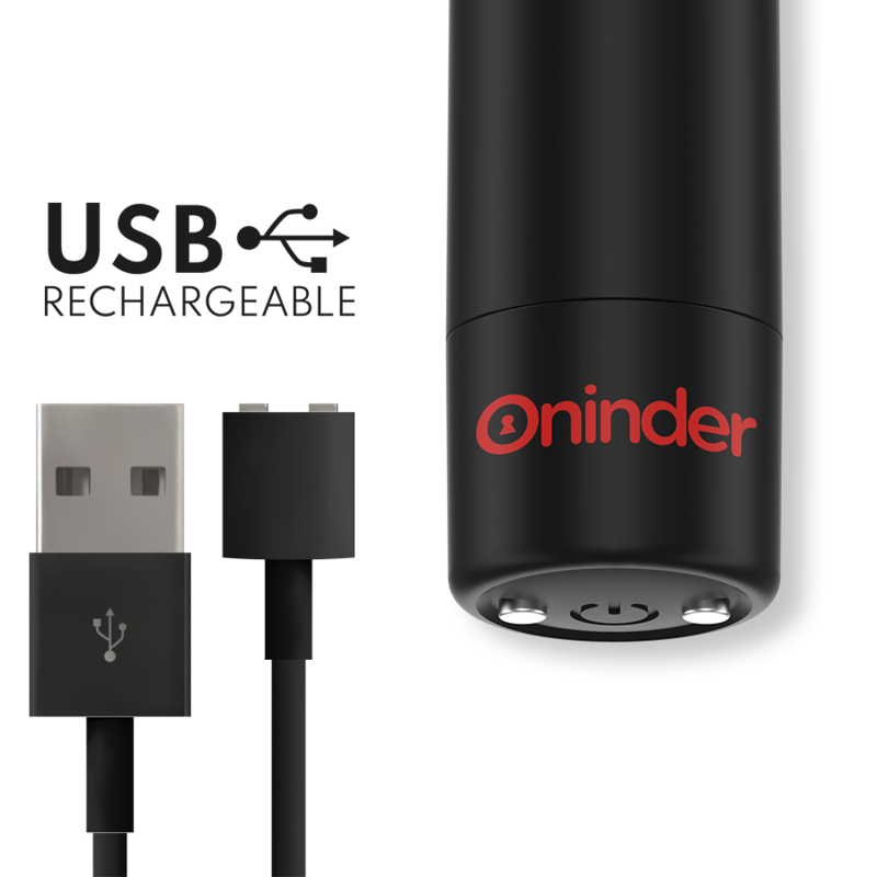 Berlin vibrateur bullet noir 9 modes 8,5 x 2 cm - application gratuite
