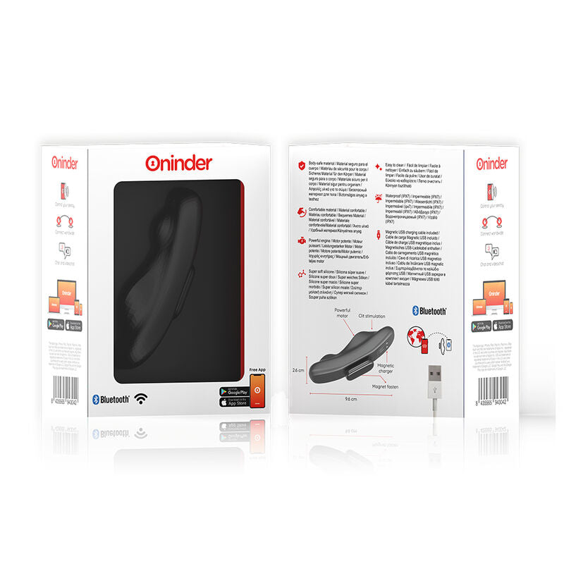 Vibrateur rechargeable manila panty 9 vitesses 9,6 cm x 2,6 cm - application gratuite