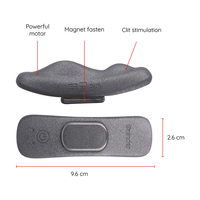Vibrateur rechargeable manila panty 9 vitesses 9,6 cm x 2,6 cm - application gratuite