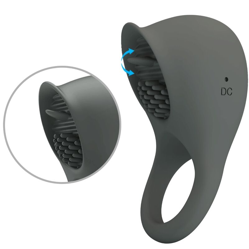Nimbus anneau vibrateur avec langue gris