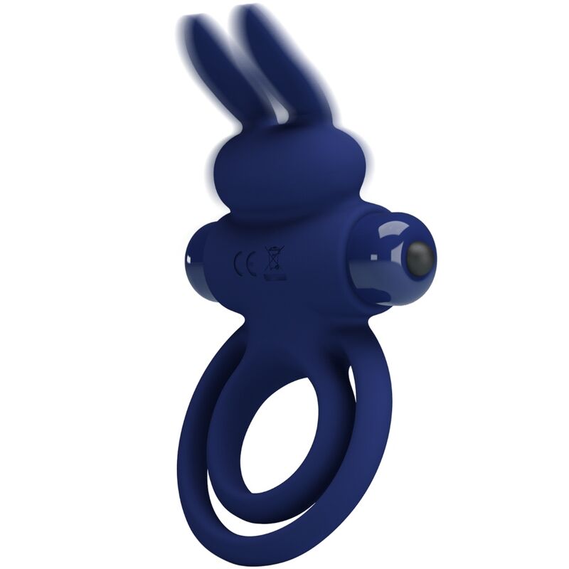Darey double anneau vibrant lapin bleu