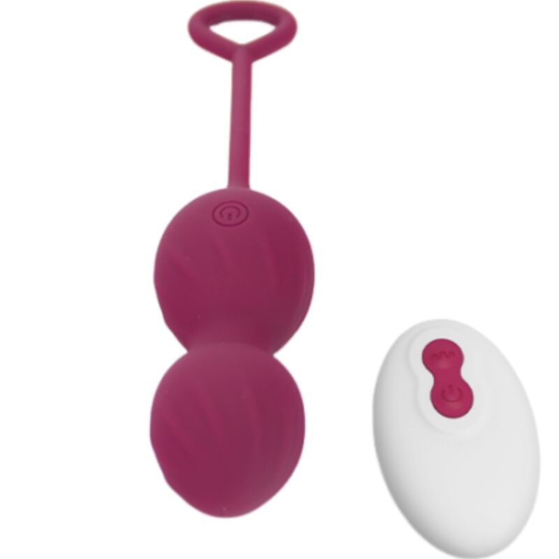 Blossoms haltère vaginale vibration télécommande 10 vibrations rouge foncé