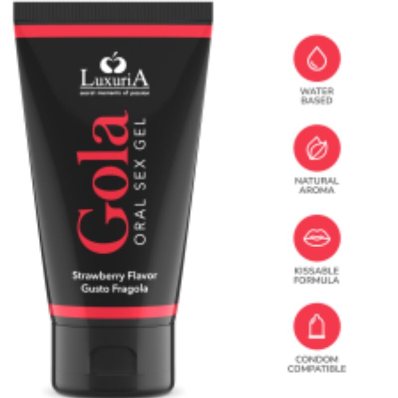 Gel sexuel oral saveur fraise 50 ml