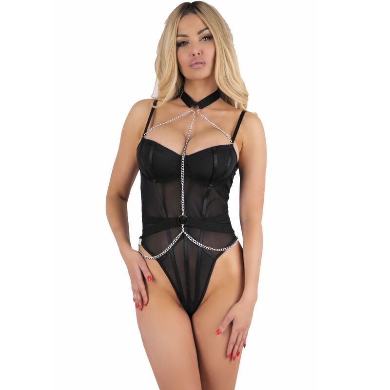 Rubika lc xg079 body con gargantilla negro s