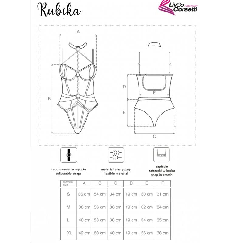 Rubika lc xg079 body con gargantilla negro s