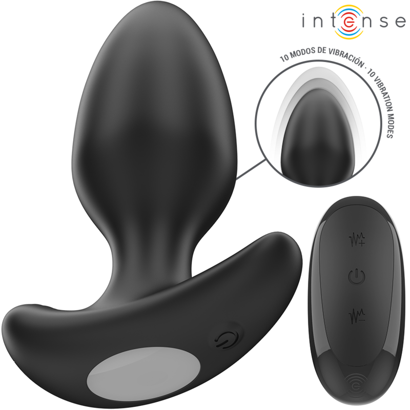 Joey anal plug 10 vibrations noir télécommande