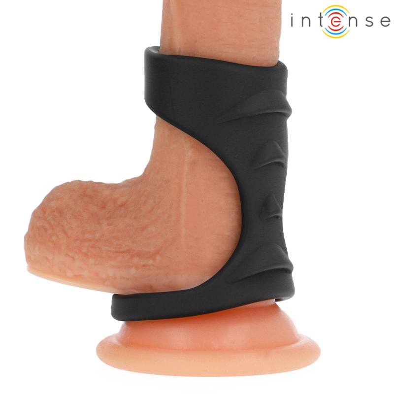 Theo anneau pénis double silicone noir modèle 3