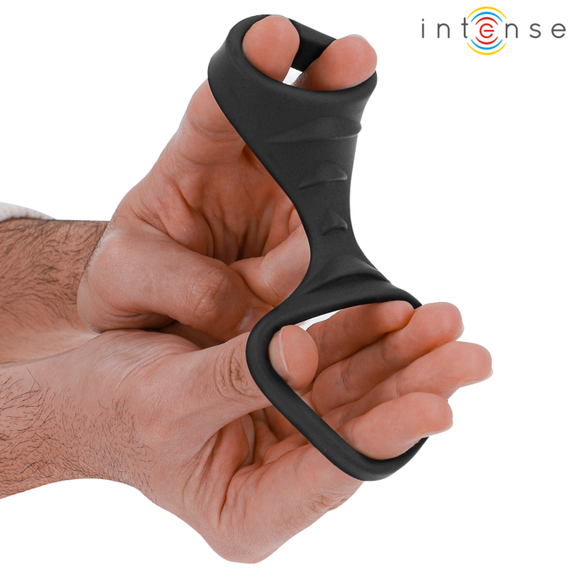 Theo anneau pénis double silicone noir modèle 3