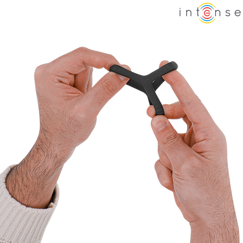 Carson anneau pénis double silicone noir modèle 4