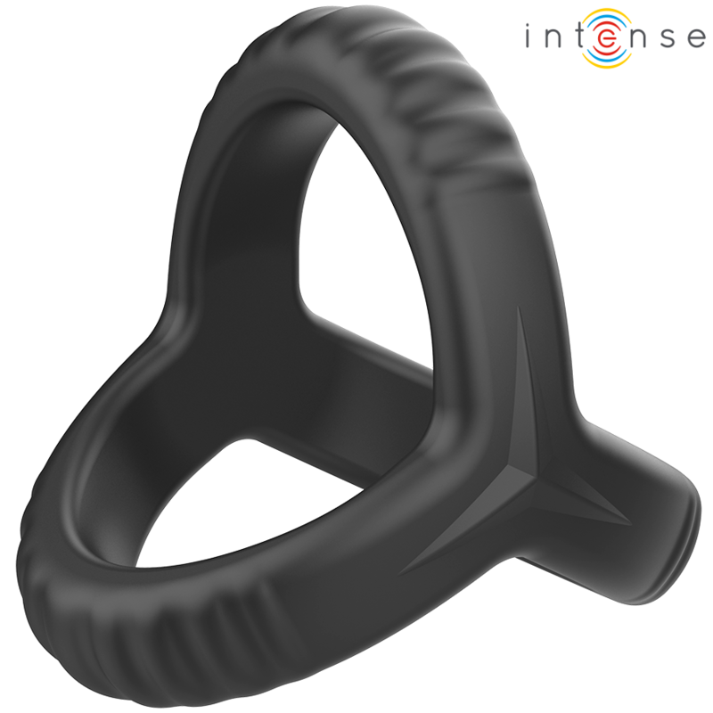Carson anneau pénis double silicone noir modèle 4