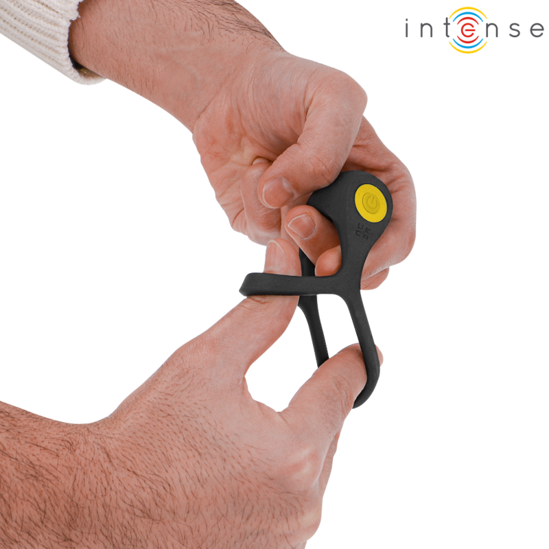 Alex vibrateur double anneau pénis 10 vibrations noir