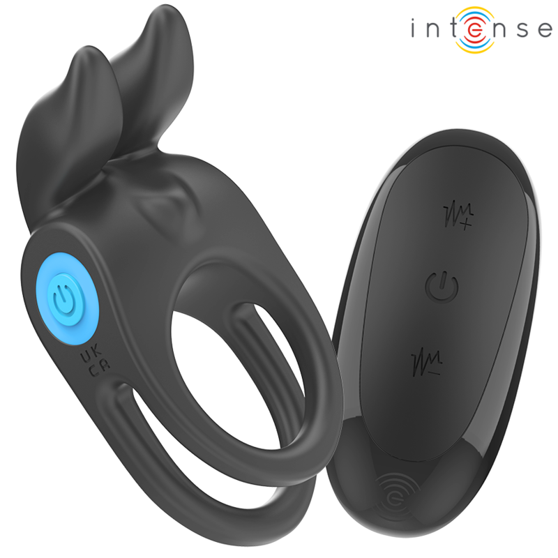 Sam vibrateur double anneau pénis 10 vibrations noir