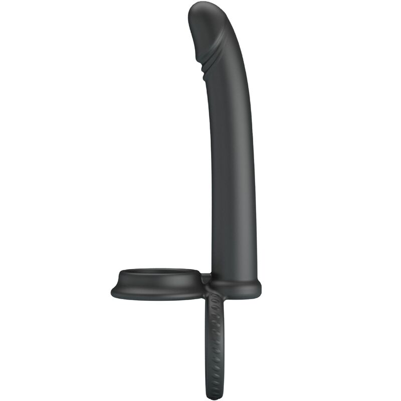 Dillion double pénétration double anneau pénal noir