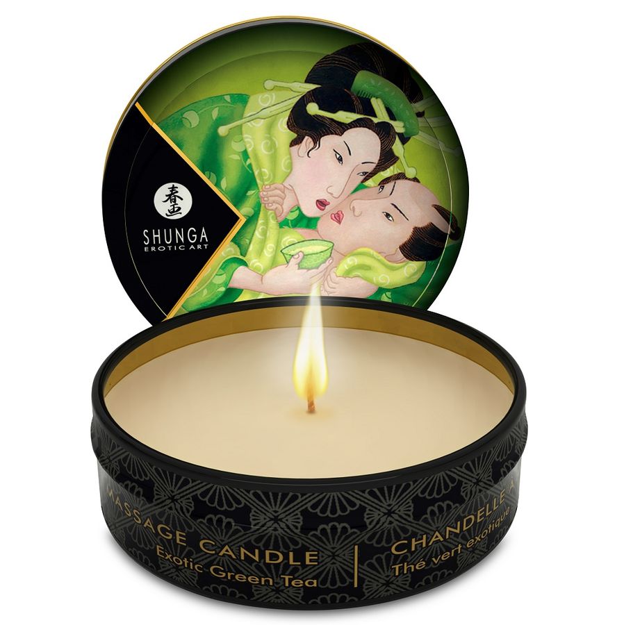 Mini caresse à la bougie de massage t vert 30 ml