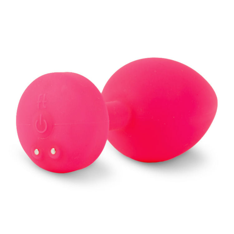 Funtoys gplug vibrateur anal rechargeable petit rose néon 3cm