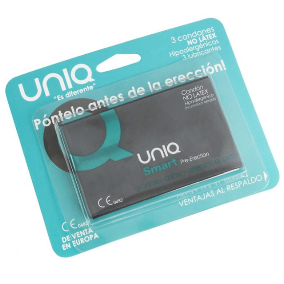 Smart latex free pre-erection condoms 3 units