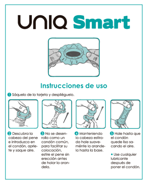 Smart latex free pre-erection condoms 3 units