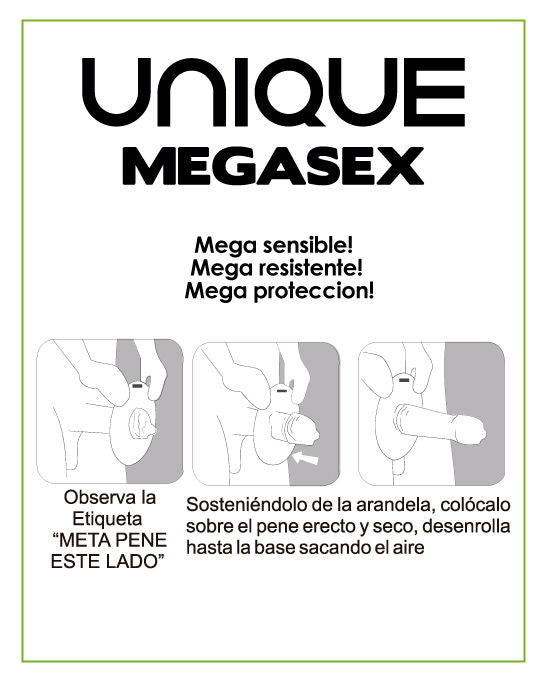 Megasex latex free sensitive condoms 3 units