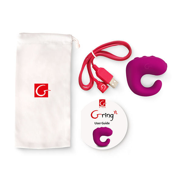 Fun toys gring vibrateur anneau xl framboise douce