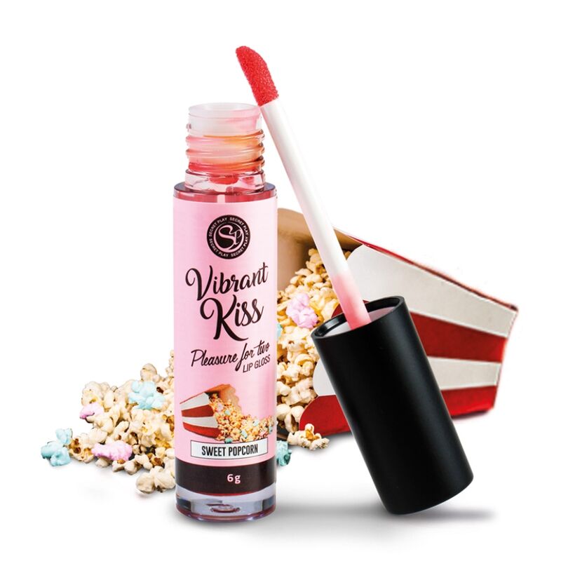 Lip gloss vibrant kiss sweet popcorn