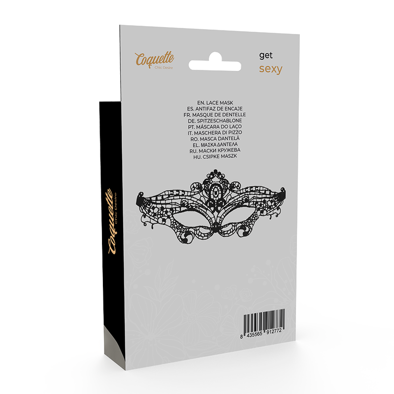 Masque fine dentelle noire