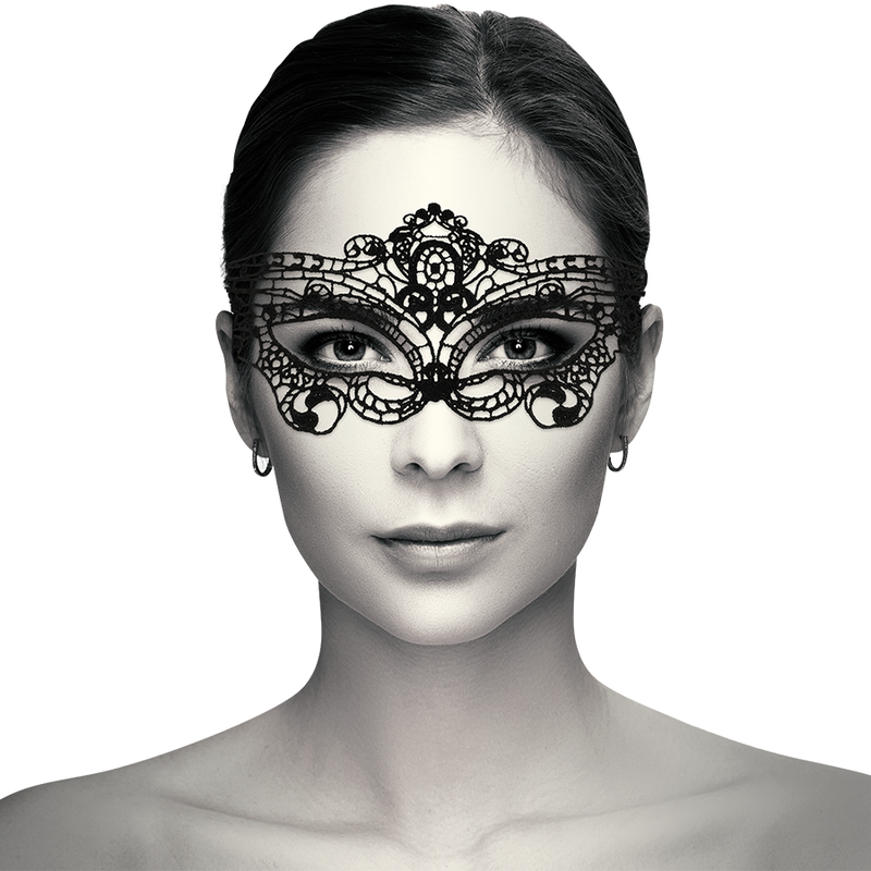 Masque fine dentelle noire