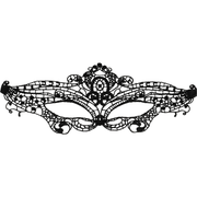 Masque fine dentelle noire