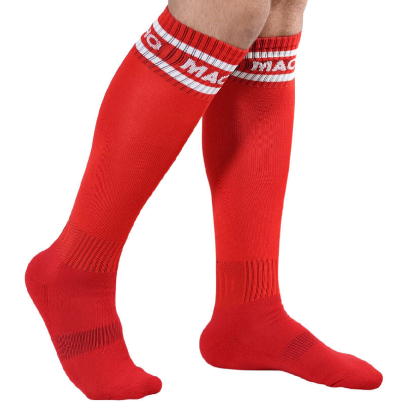 Calcetines largos talla unica rojo
