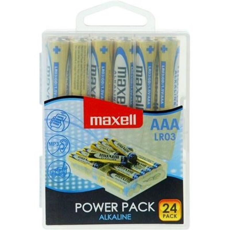 Piles alcalines aaa lr03 pack * 24 piles