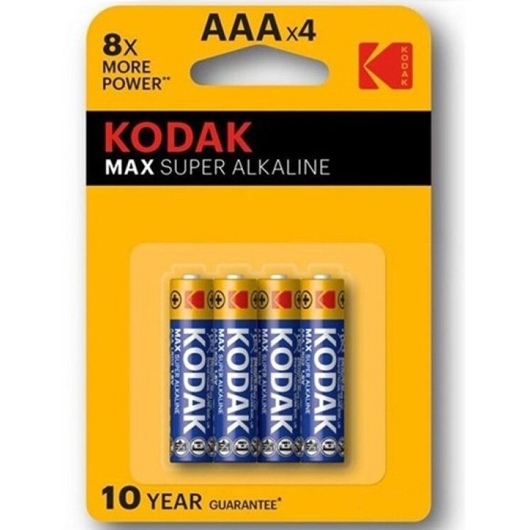 Piles kodak max super alcaline aaa lr03 * 4
